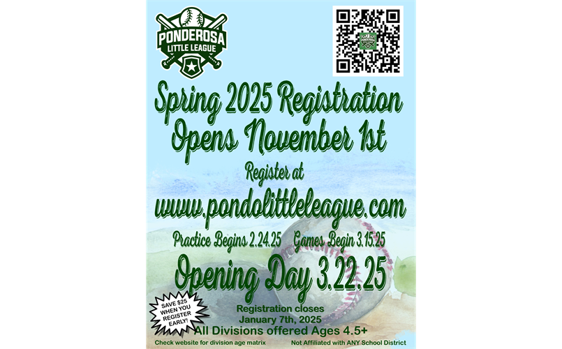 Spring 2025 Season Registration